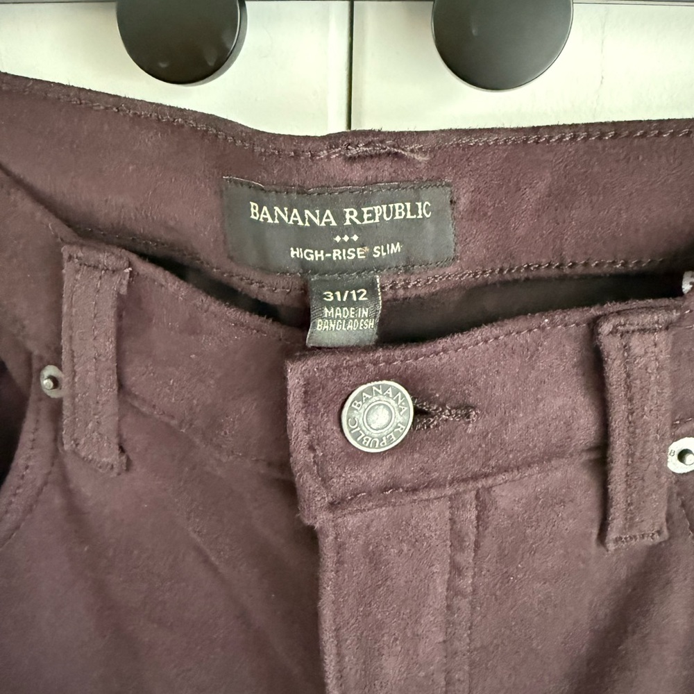Banana Republic Deep Purple High-Rise Slim Jeans, 31/12